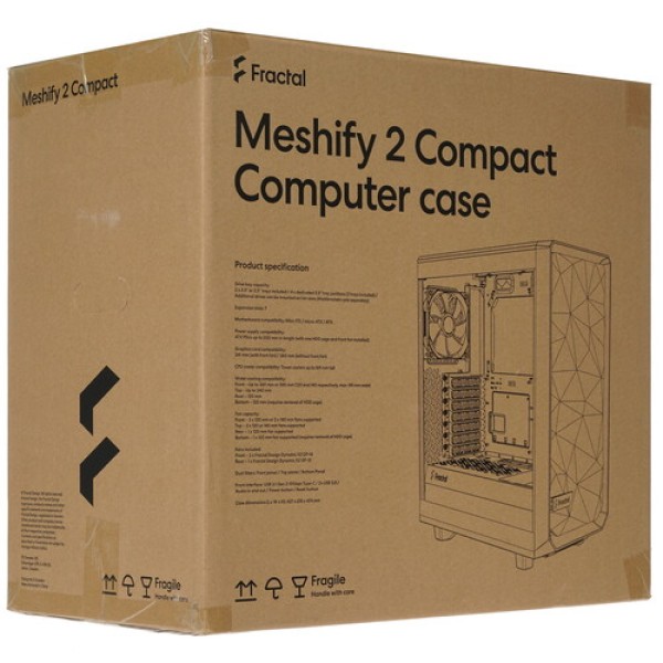 Корпус Fractal Design Meshify 2 Compact [FD-C-MES2C-03] черный