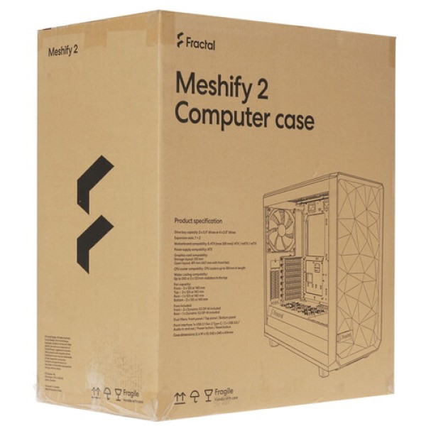Корпус Fractal Design Meshify 2 [FD-C-MES2A-04] серый