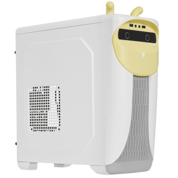 Корпус GameMax Cute Owl Yellow [Cute OWL White Yellow] белый