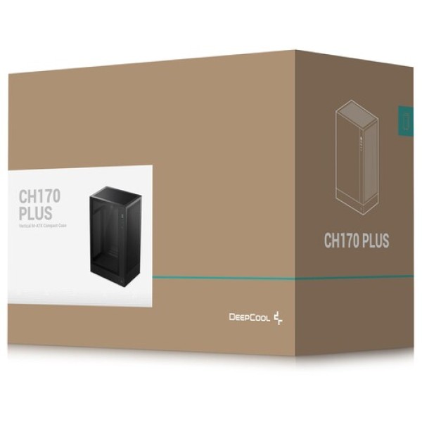 Корпус DEEPCOOL CH170 PLUS [R-CH170-BKNGM0-G] черный