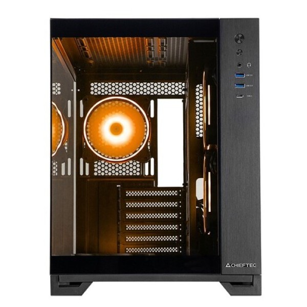 Корпус CHIEFTEC VISIO GM-30B-TG-OP черный