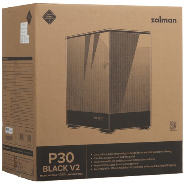 Корпус ZALMAN P30 V2 [P30 BLACK V2] черный