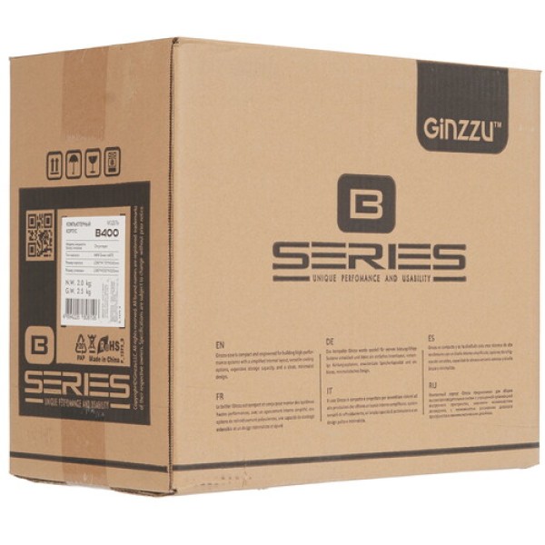 Корпус Ginzzu B400 черный