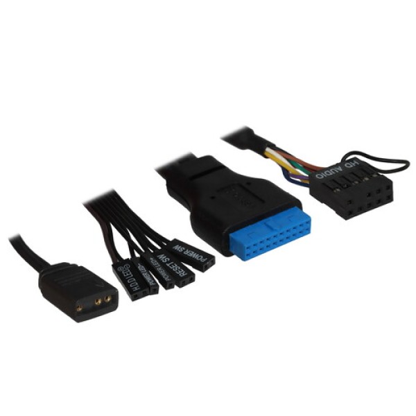 Корпус GameMax Stratos ITX [StarLightFRGBBK] черный