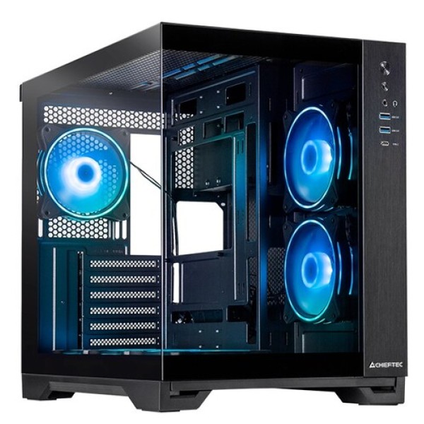 Корпус CHIEFTEC VISIO GM-30B-TG-OP черный