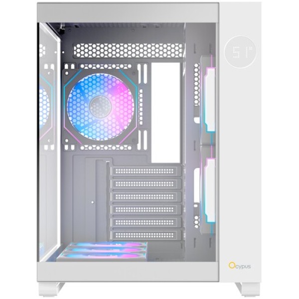 Корпус Ocypus Iota C70 ARGB [Iota-C70-WHD600XX-GL] белый