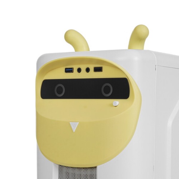 Корпус GameMax Cute Owl Yellow [Cute OWL White Yellow] белый