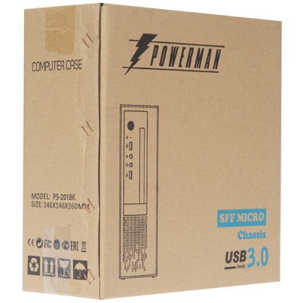 Корпус POWERMAN PS201 черный