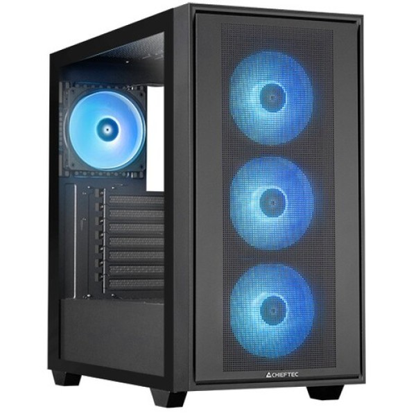 Корпус CHIEFTEC HUNTER 3 [GS-03B-OP] черный
