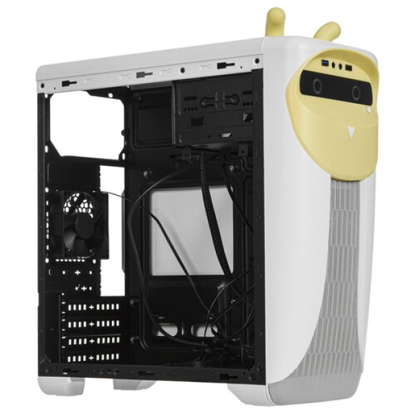 Корпус GameMax Cute Owl Yellow [Cute OWL White Yellow] белый