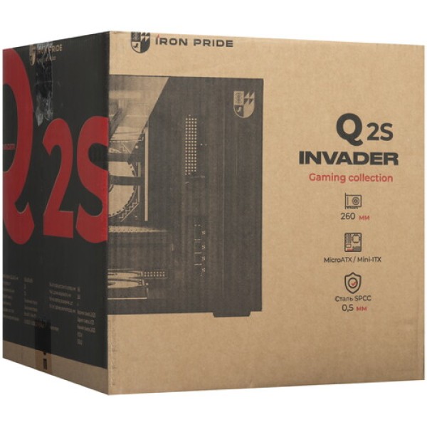 Корпус Iron Pride INVADER Q2S [УФ-20250036] черный