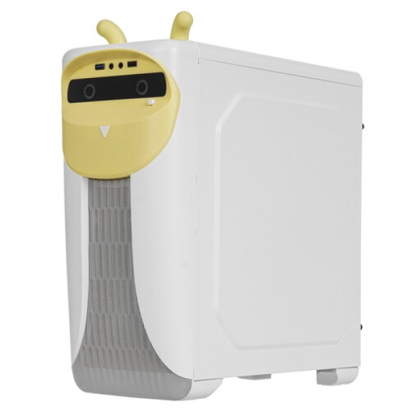 Корпус GameMax Cute Owl Yellow [Cute OWL White Yellow] белый