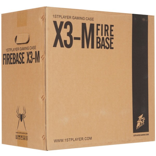Корпус 1STPLAYER FIREBASE X3-M [X3-M-BK-4F1] черный