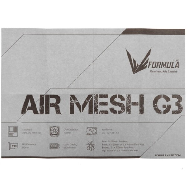 Корпус Formula Air Mesh G3 Plus Black черный