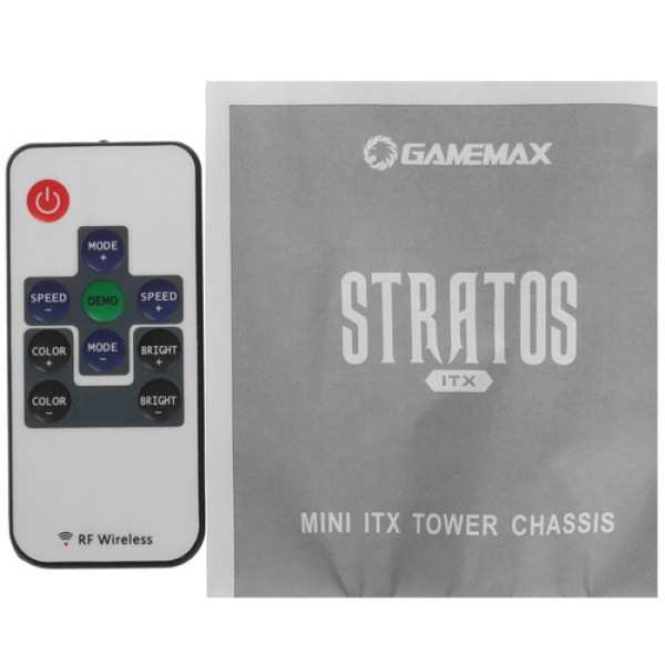 Корпус GameMax Stratos ITX [StarLightFRGBBK] черный