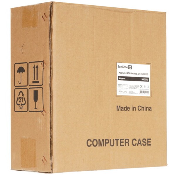 Корпус ExeGate MI-301U-200 [EX291268RUS] черный