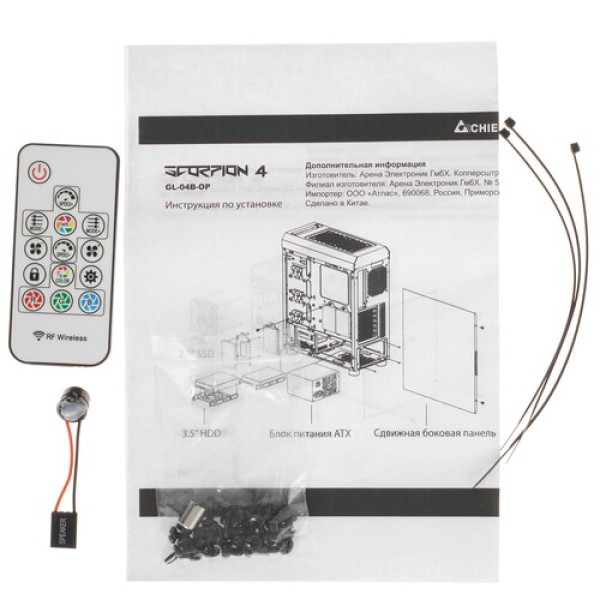 Корпус Chieftec Scorpion 4 [GL-04B-OP] черный