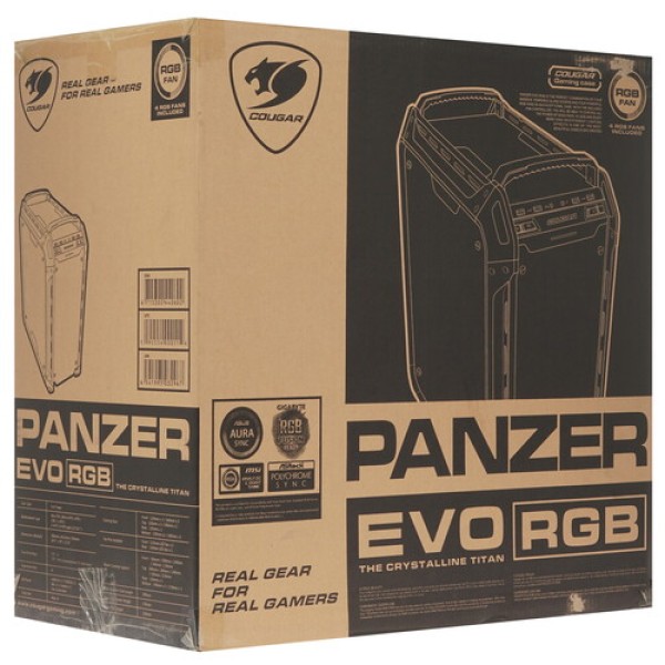 Корпус Cougar Panzer EVO RGB черный