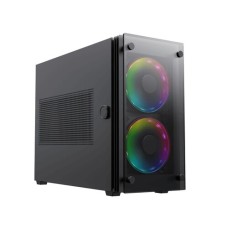 Корпус GameMax Stratos ITX [StarLightFRGBBK] черный
