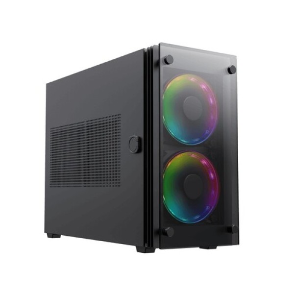 Корпус GameMax Stratos ITX [StarLightFRGBBK] черный