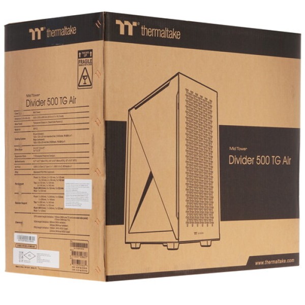 Корпус Thermaltake Divider 500 TG Air [CA-1T4-00M1WN-02] черный