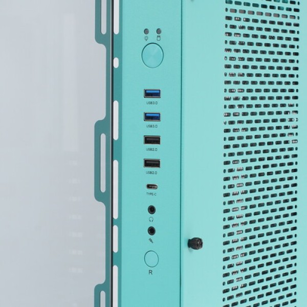 Корпус Thermaltake Core P6 TG Turquoise [CA-1V2-00MBWN-00] бирюзовый