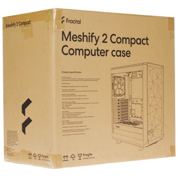 Корпус Fractal Design Meshify 2 Compact [FD-C-MES2C-05] белый