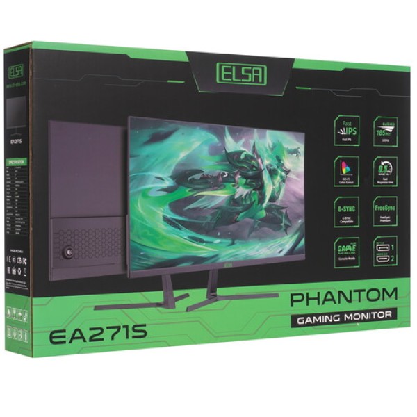 27" Монитор ELSA EA271S черный