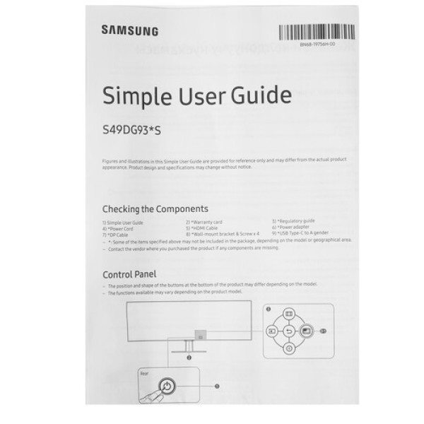 49" Монитор Samsung Odyssey OLED G9 G93SD серебристый