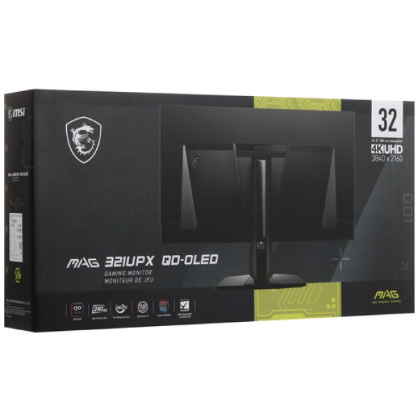31.5" Монитор MSI MAG 321UPX QD-OLED черный