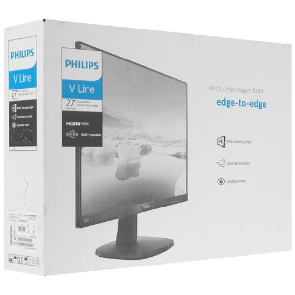 27" Монитор Philips 273V7QDAB (00/01) черный
