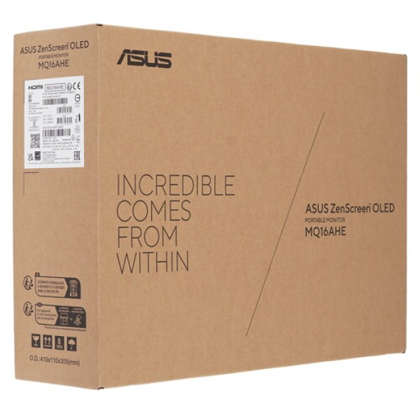 15.6" Монитор ASUS ZenScreen MQ16AHE серый