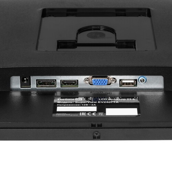 23.8" Монитор ExeGate SuperView EV2407TA черный