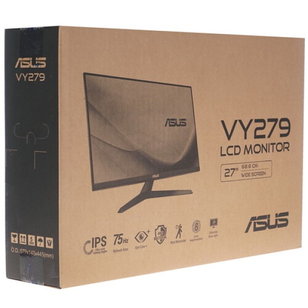 27" Монитор ASUS VY279HE черный