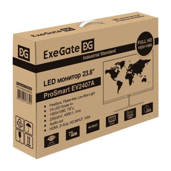 23.8" Монитор ExeGate ProSmart EV2407A черный