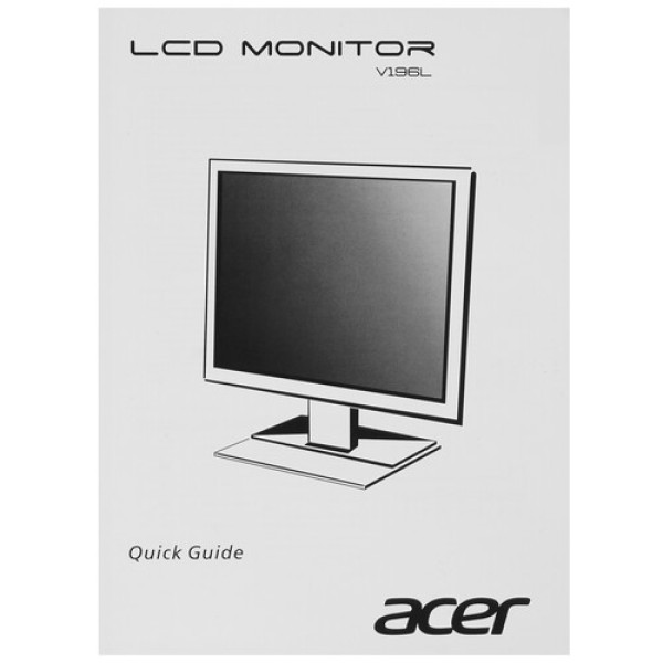 19" Монитор Acer V196LBbmi черный