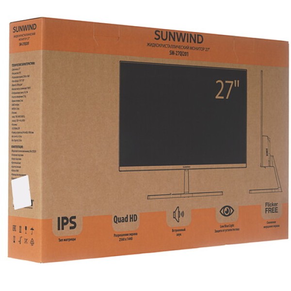 27" Монитор SunWind SM-27QI201 черный