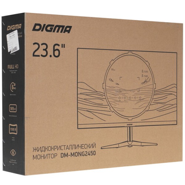 23.6" Монитор Digma Gaming DM-MONG2450 черный
