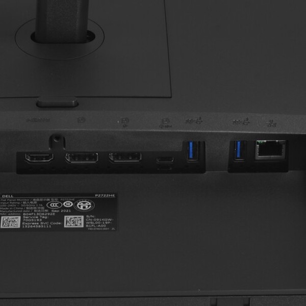 27" Монитор Dell P2722HE черный