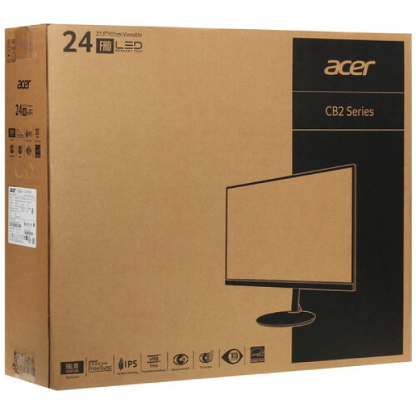 23.8" Монитор Acer CB242Ysmiprx серебристый