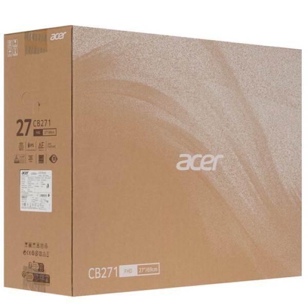 27" Монитор Acer Vero CB271bmirux черный