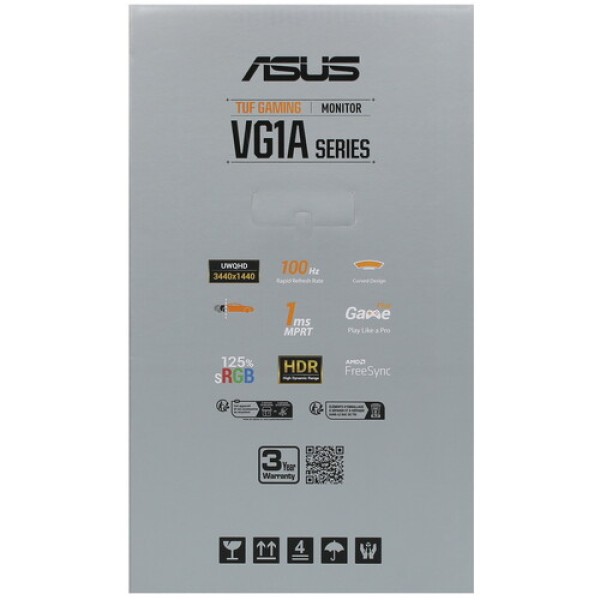 34" Монитор ASUS TUF Gaming VG34VQEL1A черный