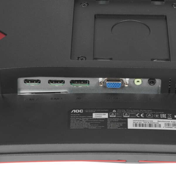 23.6" Монитор AOC C24G2U/BK черный