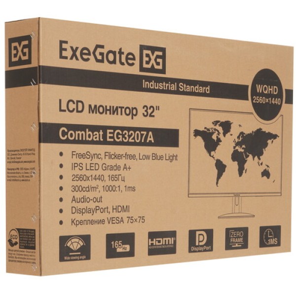 31.5" Монитор ExeGate Combat EG3207A черный
