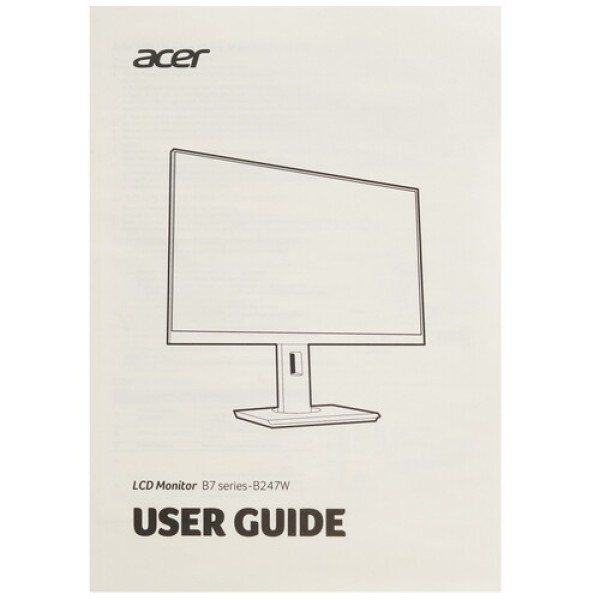 24" Монитор Acer Vero B247Wbmiprzxv черный