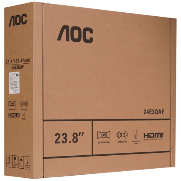 23.8" Монитор AOC 24E3QAF черный