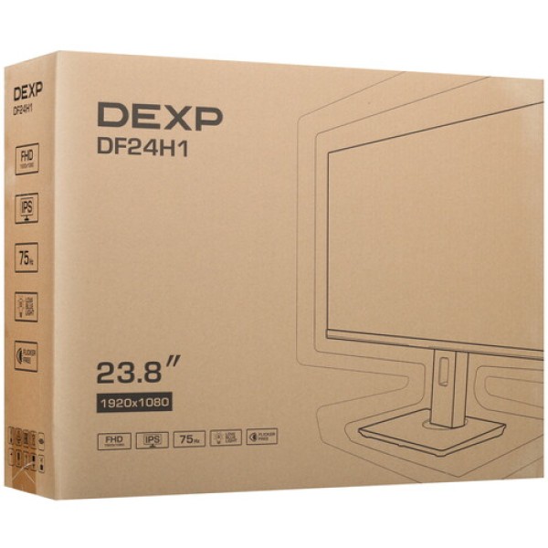 23.8" Монитор DEXP DF24H1 черный