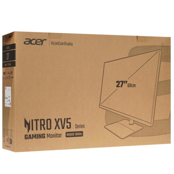27" Монитор Acer XV275UV3ymipruzx черный