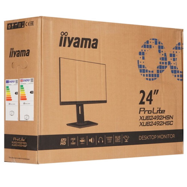24" Монитор Iiyama ProLite XUB2492HSN-B5 черный