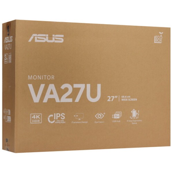 27" Монитор ASUS Busines VA27UQSB черный